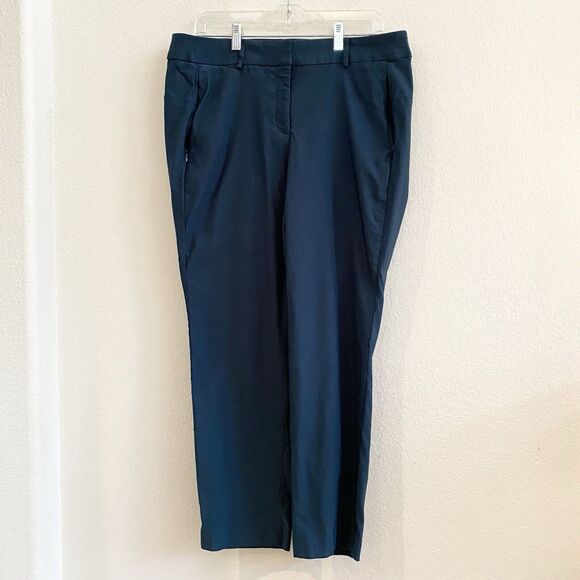 Lane Bryant Women’s 16R Mid Rise The Allie Ankle Flex Waistband Stretch Teal - Picture 1 of 12